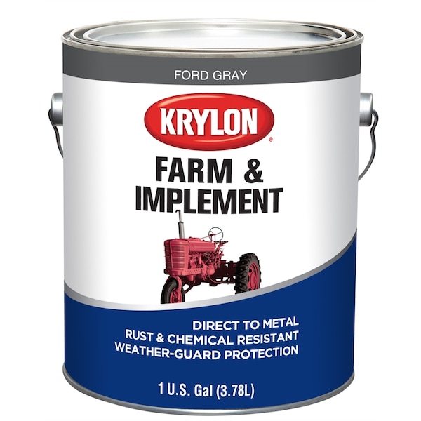 Krylon Farm/Implement Paints; Ford Gray; 128 oz.; Gallon 4918